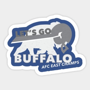 AFC East B&W Sticker